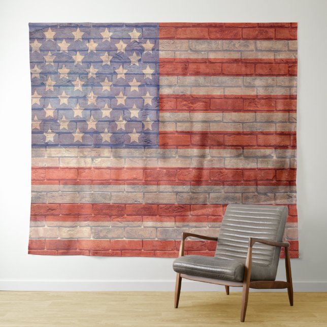 Tapisserie de fond de photo de drapeau américain (En situation (horizontale))