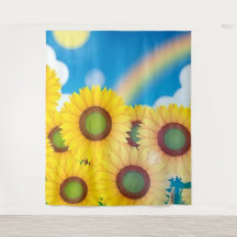 Tapisserie de fond Fun Sunflower Photo