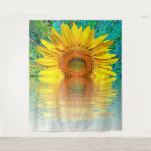 Tapisserie de fond photo tournesol fun