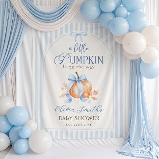 Tapisserie de fond pour Baby Shower avec petite ci