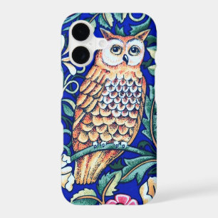 Tapisserie de hibou de William Morris, beige et bl