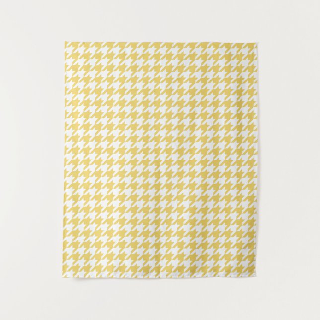Tapisserie de Houndstooth jaune (Devant)