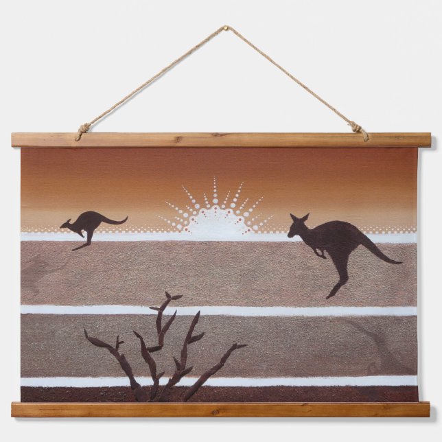 Tapisserie de Kangaroo externe australienne (Devant)