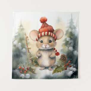 Tapisserie de la souris de Noël