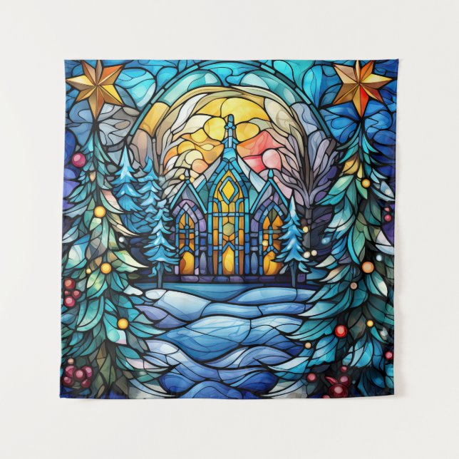 Tapisserie de l'église en verre tendu (Devant)