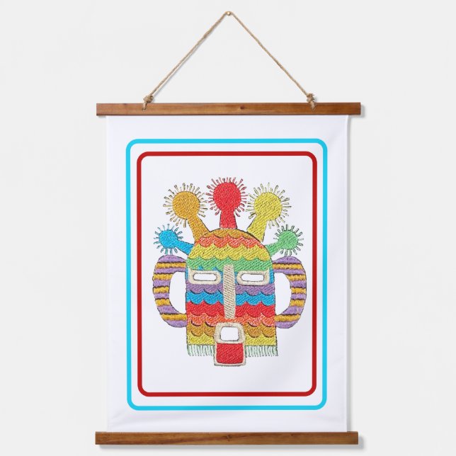 Tapisserie de Masque Diablo Huma - Arrière - plan  (Recto)