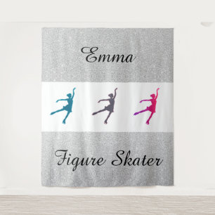 Tapisserie de patinage artistique pour fille perso
