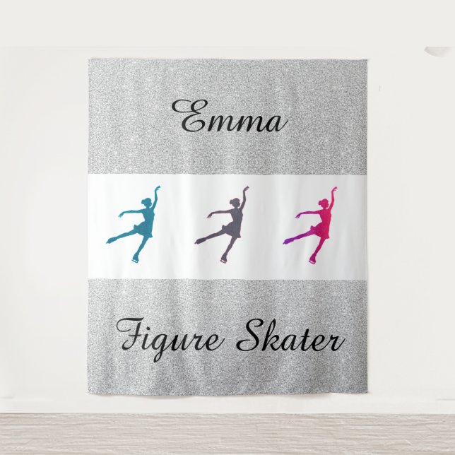 Tapisserie de patinage artistique pour fille perso (Devant)