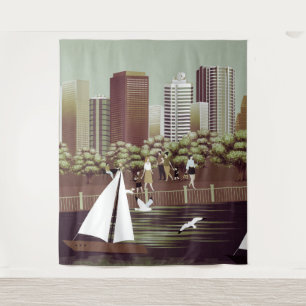 Tapisserie de paysage urbain