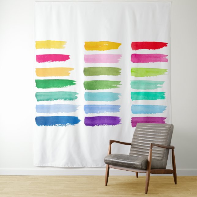 Tapisserie de Peinture Dabs (En situation)