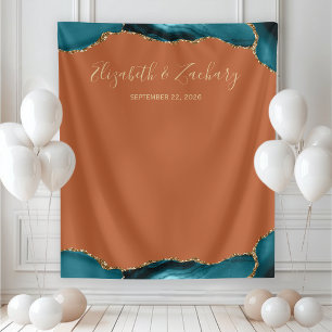 Tapisserie de Photomaton de Mariage Bordure d'Agat