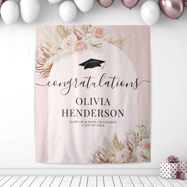 Tapisserie de remise de diplôme Herbe des Pampas R (Créateur téléchargé)