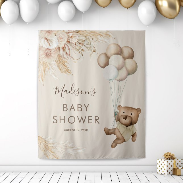 Tapisserie de salle de douche pour bébé Ourson Her (Créateur téléchargé)