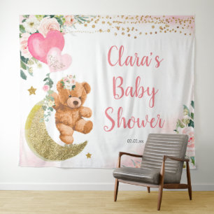 Tapisserie de signe de fête prénatale avec ballon
