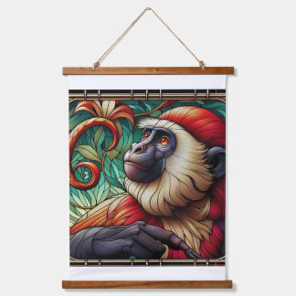 TAPISSERIE DE SINGE ROUGE