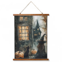 Tapisserie de sorcière et de chat noir