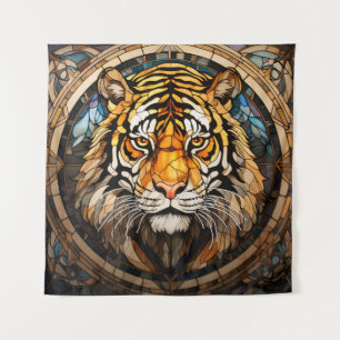 Tapisserie de tigre en verre tendu