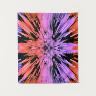 Tapisserie d'explosion rose en poudre