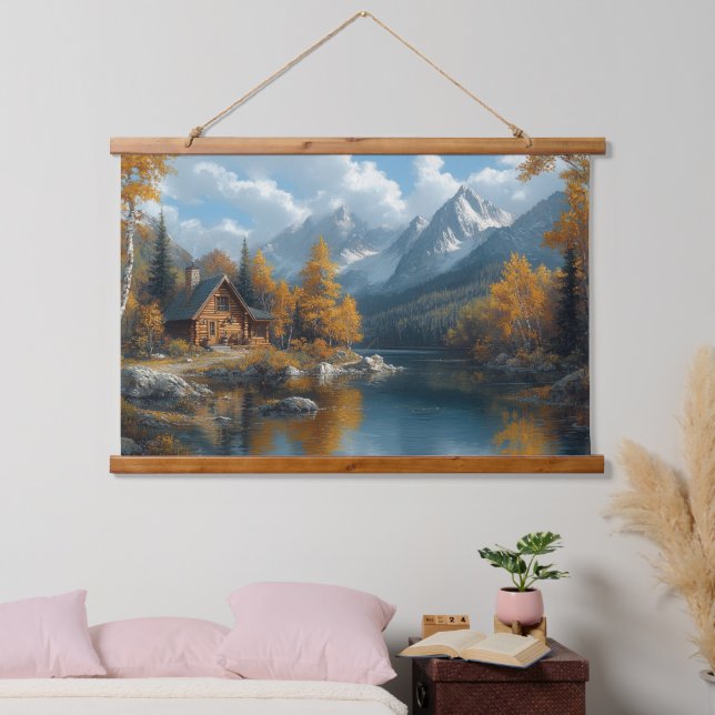 Tapisserie du chef-d'oeuvre du lac d'automne Seren (Chambre à coucher)