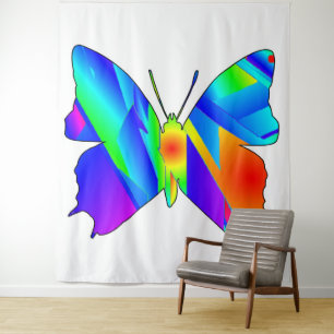 Tapisserie du coucher de soleil papillon