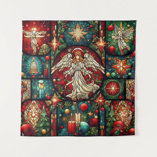 Tapisserie en verre de Noël (Devant)