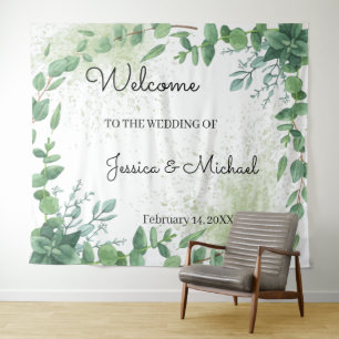 Tapisserie Eucalyptus Mariage de bienvenue