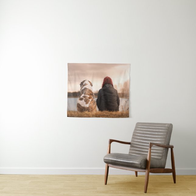 Tapisserie faite sur commande de photo d'animal (En situation (horizontale))