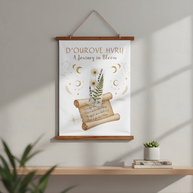 Tapisserie Fleurs Signet Sucré (Soft Bookmark Flowers Tapestry)