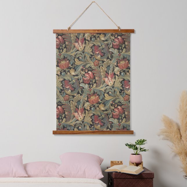 Tapisserie florale riche Brocade Antique Classique (Chambre à coucher)