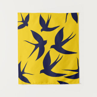 Tapisserie Hirondelle Minimaliste Petite (86 cm x