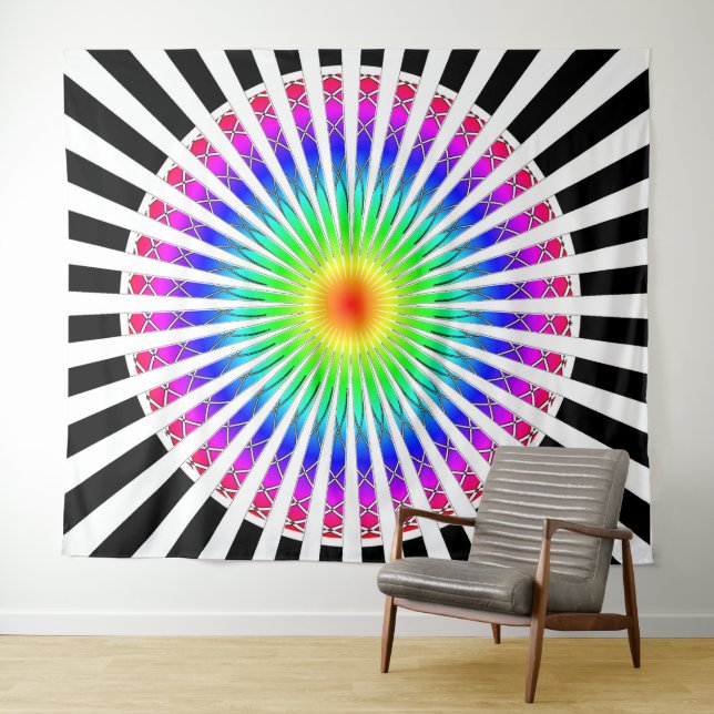 Tapisserie hypnotique (En situation (horizontale))