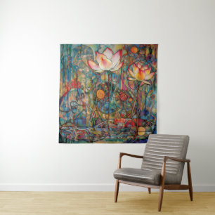 Tapisserie Lotus et Nénuphars