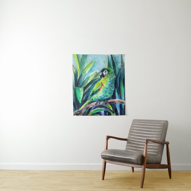 Tapisserie macaw de Hahn (En situation)