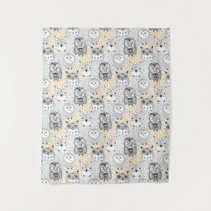 Tapisserie Motif de Cute Owl