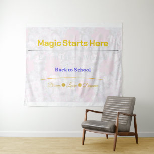 Tapisserie Motivationnelle La Magie Commence Ici