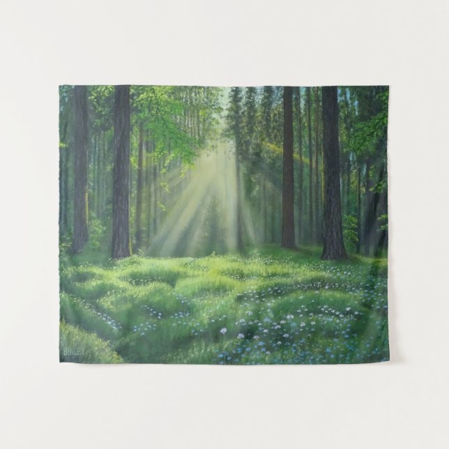 Tapisserie moyenne "Le matin a cassé" (Devant (Horizontal))