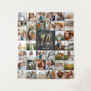 Tapisserie multiphoto moderne 90e anniversaire