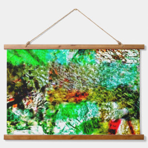 Tapisserie murale apaisante jaune en bois,Abstrait