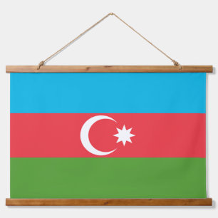 Tapisserie murale avec drapeau d'Azerbaïdjan