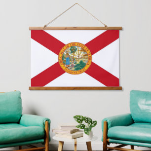 Tapisserie murale avec drapeau de Floride, États-U