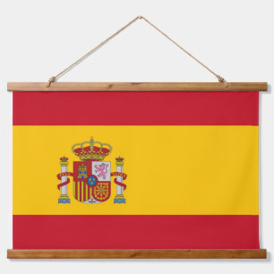 Tapisserie murale avec drapeau d'Espagne