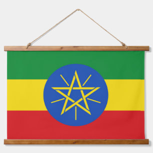 Tapisserie murale avec drapeau d'Ethiopie