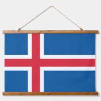 Tapisserie murale avec drapeau d'Islande