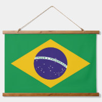 Tapisserie murale avec drapeau du Brésil