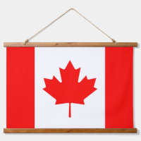 Tapisserie murale avec drapeau du Canada