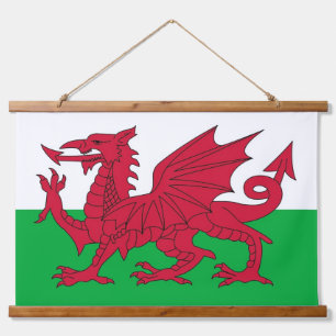 Tapisserie murale avec drapeau du Pays de Galles, 