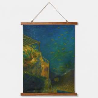 Tapisserie murale cadre en bois