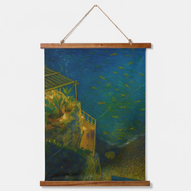 Tapisserie murale cadre en bois hanging tapestry (Front)