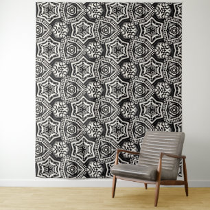 Tapisserie murale de luxe   Art textile en damier