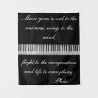 Tapisserie murale de musique